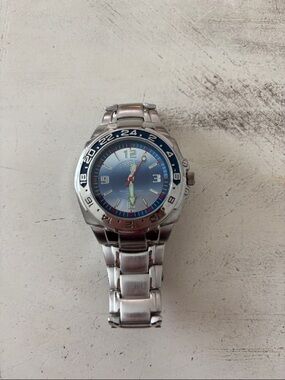 Kids Stainless Steel Watch with Blue Dial
